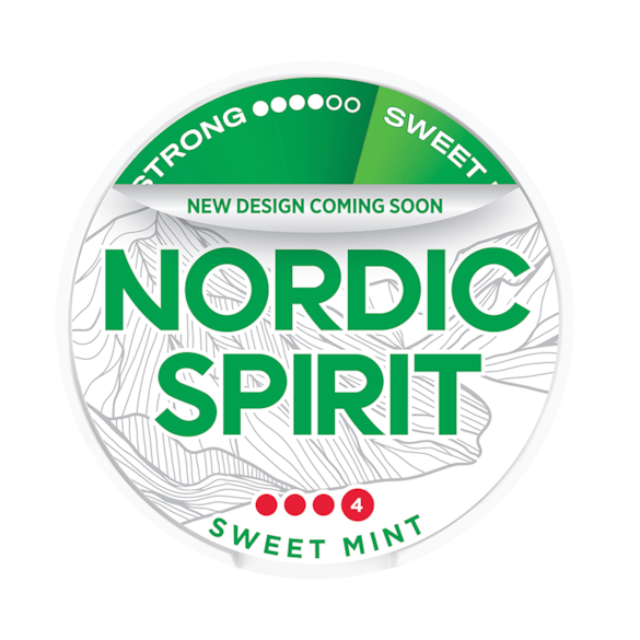 Nordic Spirit product packaging with green and white design on a white background