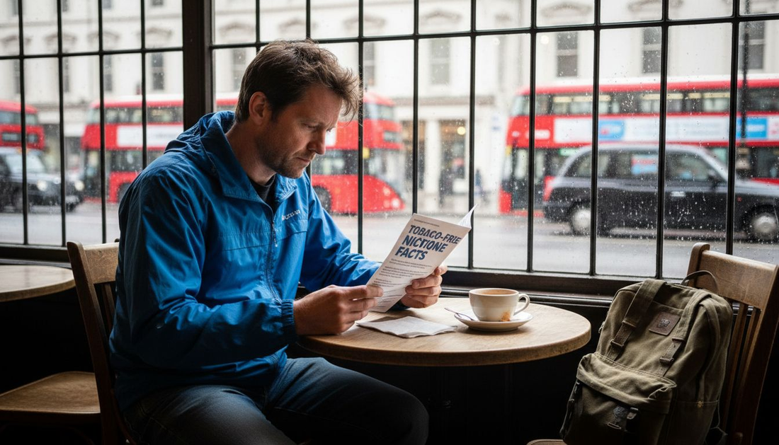 UK smoker reading about tobacco-free nicotine