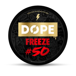 DOPE 50 nicotine pouches can, front view