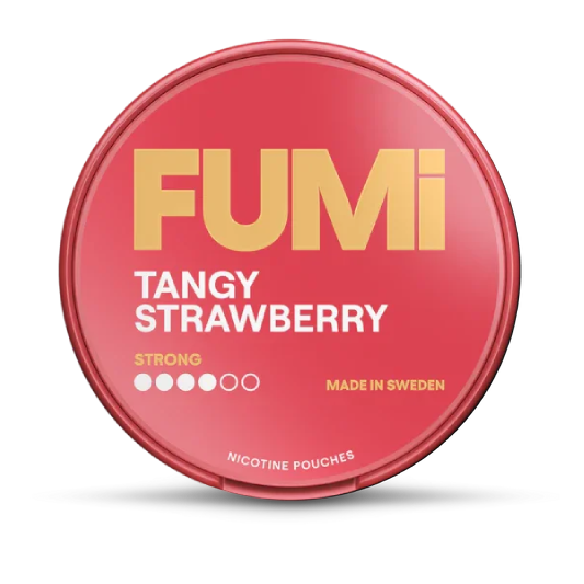 Fumi Zingy Ginger nicotine pouch container on a white background