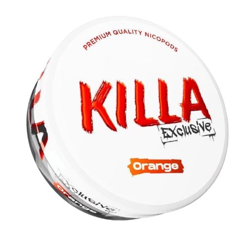 Killa Exclusive nicotine pod on a white background