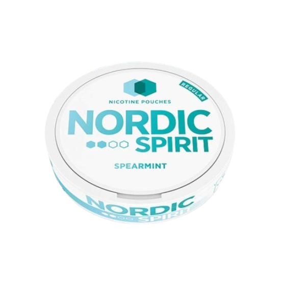 Nordic Spirit nicotine pouches packaging on a white background