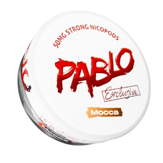 Pablo Mocca nicotine pod packaging on a white background