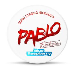 PABLO Blue Raspberry nicotine pouches can, front view