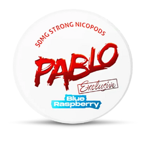 PABLO Blue Raspberry nicotine pouches can, front view