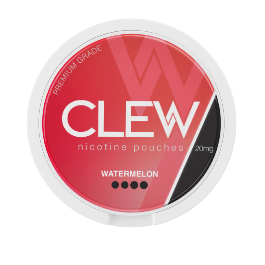 Watermelon 20mg nicotine pouches can, top view