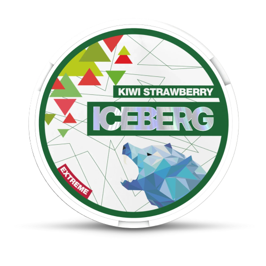 EXTREME Kiwi Strawberry nicotine pouches can, front view