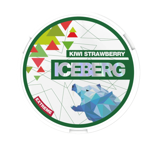 EXTREME Kiwi Strawberry nicotine pouches can, front view