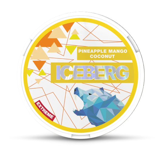 EXTREME Pineapple Mango Coconut nicotine pouches can, front view