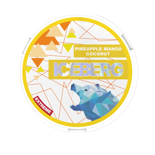 EXTREME Pineapple Mango Coconut nicotine pouches can, front view