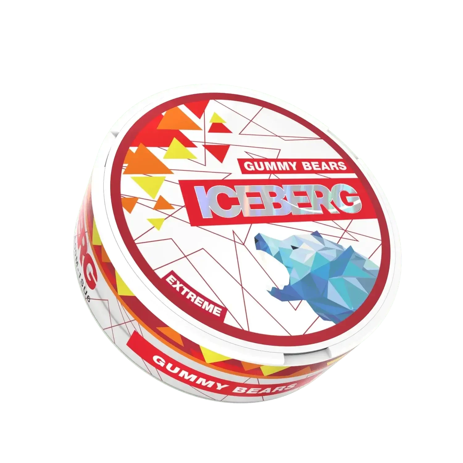 X-Extreme Gummy Bears nicotine pouches can, front view